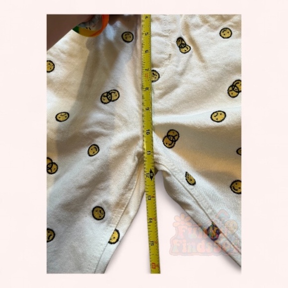 Reformation Mixed Emotions Smiley High Rise Straight Leg Cotton Jeans Sz 24 NWT - Picture 11 of 13